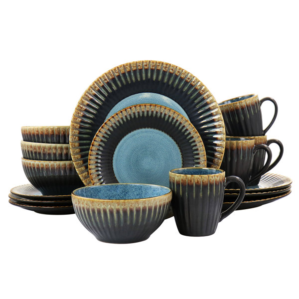 Bungalow Rose Stoneware Dinnerware Set Service for 4 Wayfair